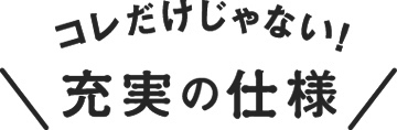 充実の仕様