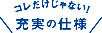 充実の仕様