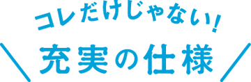 充実の仕様
